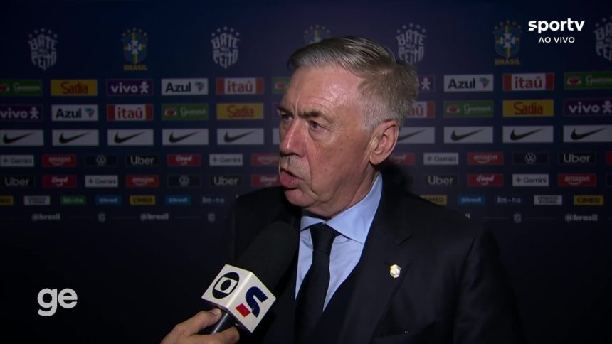 Ancelotti antecipa time titular contra o Panamá e promete entrosamento