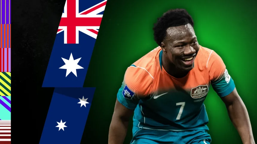 Nestory Irankunda, a joia da Austrália na Copa que foi de campo de refugiados a comparação com Messi