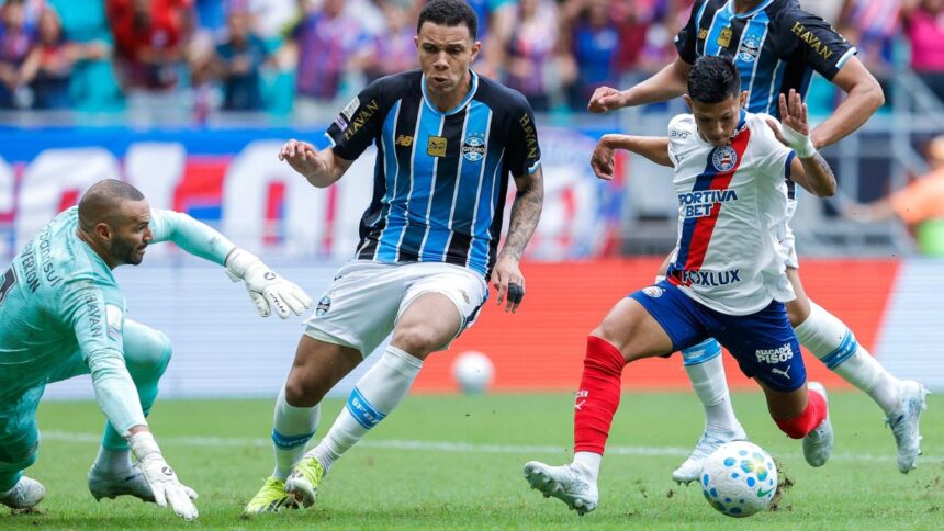 Bahia e Grêmio empatam em meio a protestos e pressão sobre Rogério Ceni