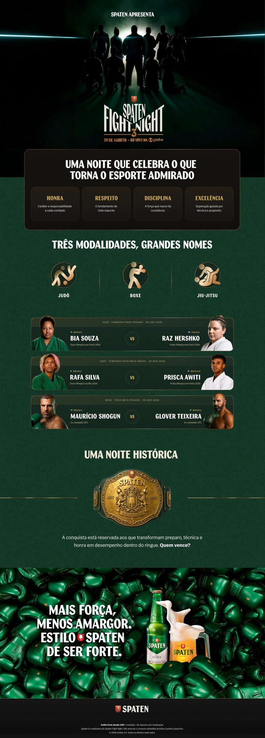 Spaten Fight Night 3: A Celebração da Honra nas Artes Marciais Está Chegando!