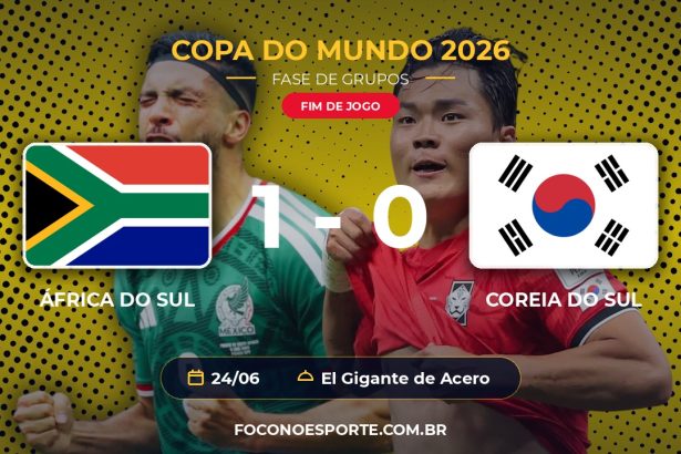 África do Sul 1 x 0 Coreia do Sul - Copa do Mundo 2026