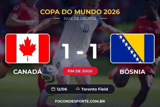 Canadá 1 x 1 Bósnia - Copa do Mundo 2026
