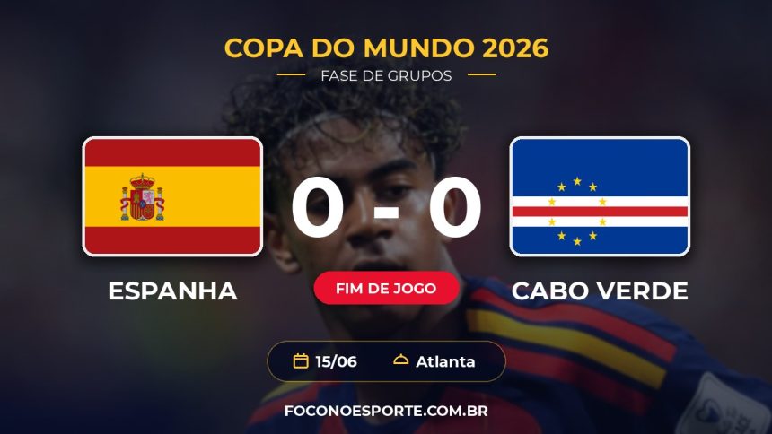 Espanha 0 x 0 Cabo Verde - Copa do Mundo 2026