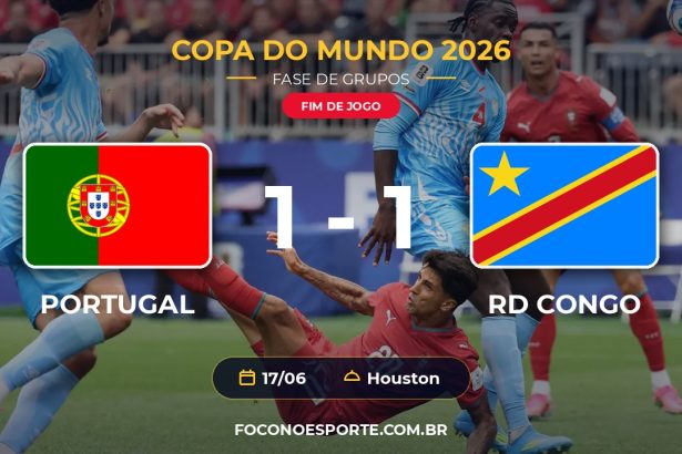 Portugal 1 x 1 RD Congo - Copa do Mundo 2026