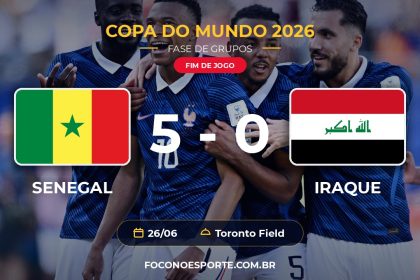 Senegal 5 x 0 Iraque - Copa do Mundo 2026