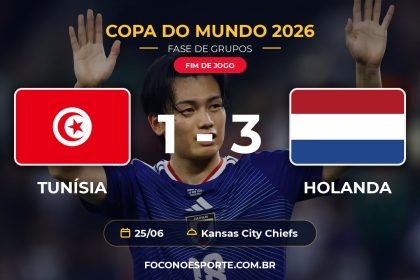 Tunísia 1 x 3 Holanda - Copa do Mundo 2026