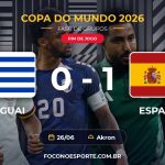 Uruguai 0 x 1 Espanha - Copa do Mundo 2026