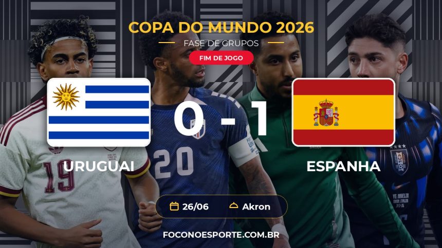 Uruguai 0 x 1 Espanha - Copa do Mundo 2026