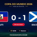 Haiti 0 x 1 Escócia: resultado pela Copa do Mundo 2026