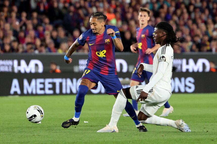 Barcelona prepara rotina especial para reintegração de Raphinha