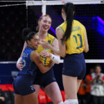 Juventude brilha e garante prata do Brasil na VNL