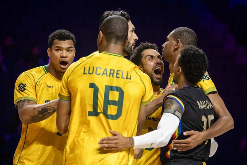 Brasil domina a Alemanha e abre FIPAV Men Cup com vitória