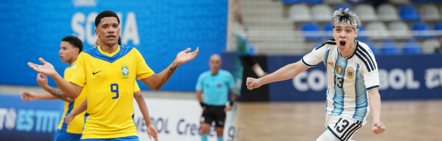 Brasil encara Argentina na final do CONMEBOL Sub-17 de futsal