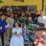 Noivo veste-se de noiva na Arena Condá e viraliza entre torcedores