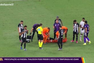 Thalisson, zagueiro do Ceará, se submeterá a cirurgia e desfalcará o time até 2027