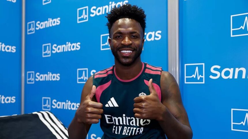 Vini Jr. retorna ao Real Madrid e já inicia pré-temporada 2026/27