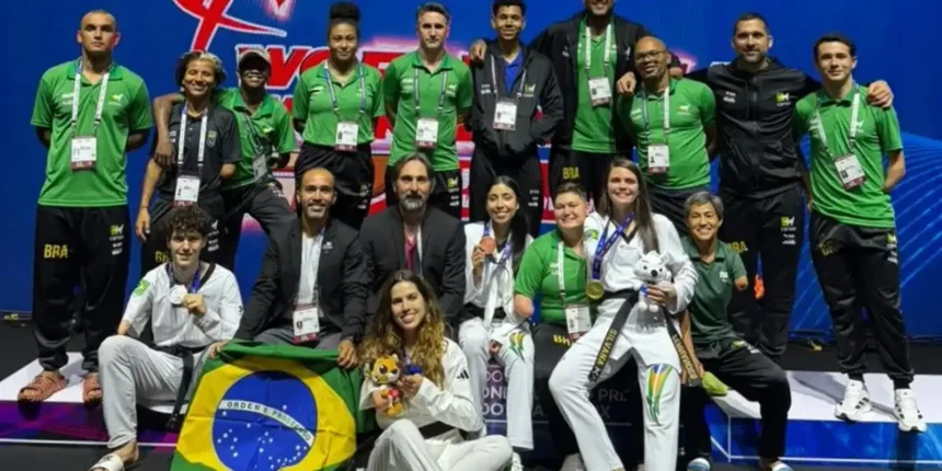 Brasil brilha e fatura quatro medalhas no Parataekwondo em Muju
