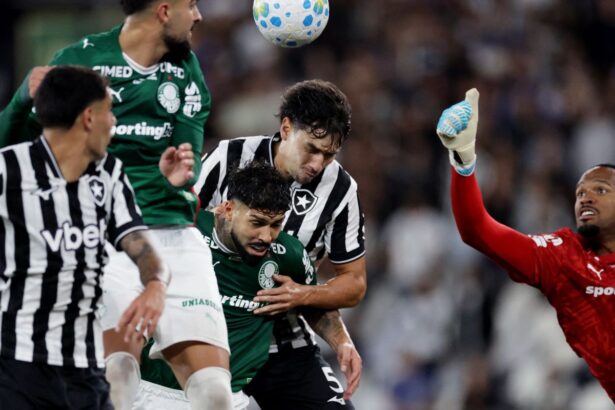 Flamengo sobe ao topo após empate entre Botafogo e Palmeiras