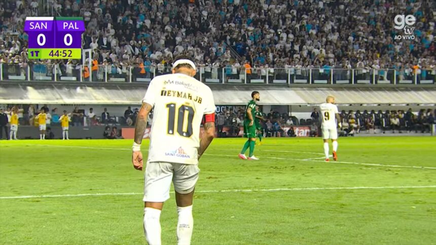Lesão de Neymar no intervalo acende sinal de alerta no Santos