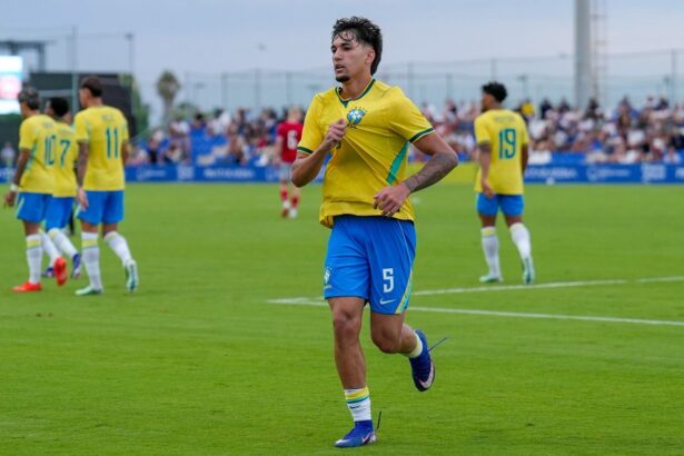 Lucas Rodrigues marca golaço e ajuda Brasil sub-20 na goleada