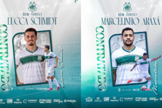 Nacional de Patos anuncia Lucca, Marcelinho e Juan Kelsen e soma 12