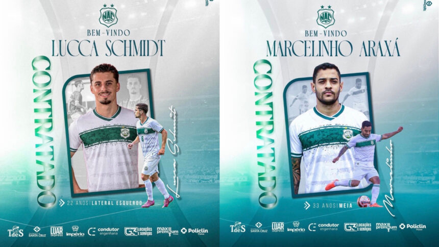 Nacional de Patos anuncia Lucca, Marcelinho e Juan Kelsen e soma 12