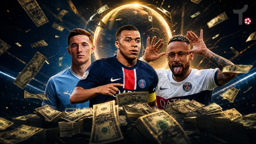 Neymar mantém recorde; três reforços de 2026 entram no Top 10