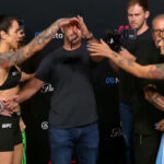 Norma Dumont provoca Ailín Pérez com preservativos e dinheiro antes do UFC