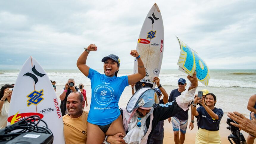 Tainá Hinckel domina final em Guarapari e sobe ao 3º lugar