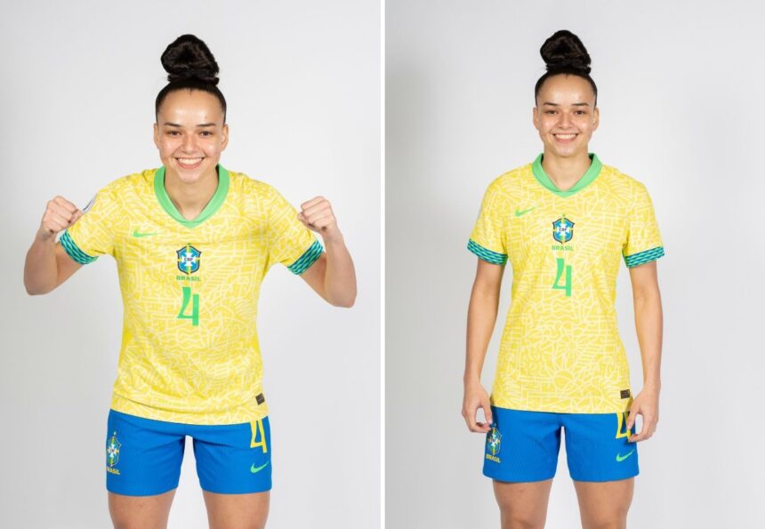 Tocantinense Anna Júlia capitã marca na goleada do Brasil por 7 a 0