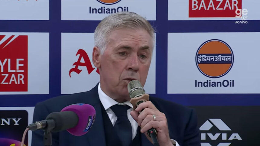 Ancelotti elogia estreantes e celebra triunfo do Brasil na Índia