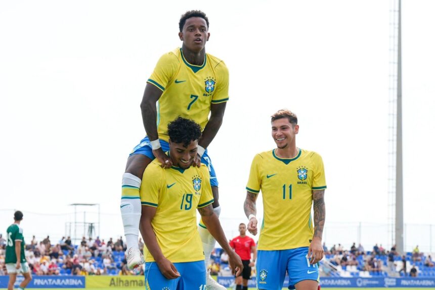 Brasil Sub-20 goleia México por 4 a 0 e fecha Data Fifa invicto