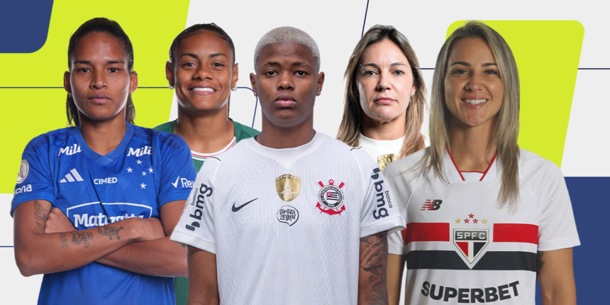 Cinco finalistas lutam por três vagas de atacante no Prêmio Para Elas