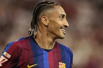Courtois exalta Raphinha: brasileiro soma 14 gols em 8 jogos