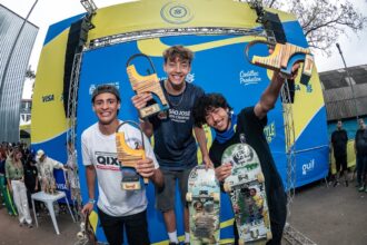 Eric Costa vira na última volta e vence 2ª etapa do Skate Vertical