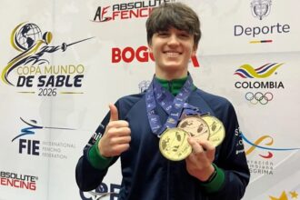 Marcus Pinto, 16, conquista liderança inédita no sabre cadete