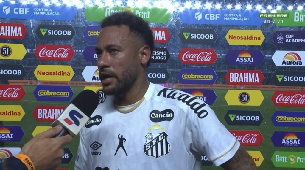 Neymar em entrevista após o Santos 2x2 Flamengo