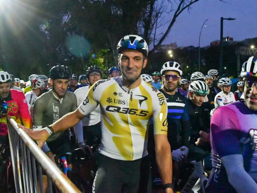 Scaloni pedala 129 km em 3h17 no Gran Fondo Buenos Aires